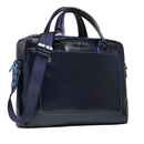 Cartella PIQUADRO Porta Pc 14" in Pelle Blu Linea Blue Square -  CA3335B2