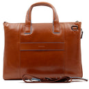 Cartella Sottile PIQUADRO con Porta Pc 15" Espandibile in Pelle Marrone Linea Blue Square - CA4021B2