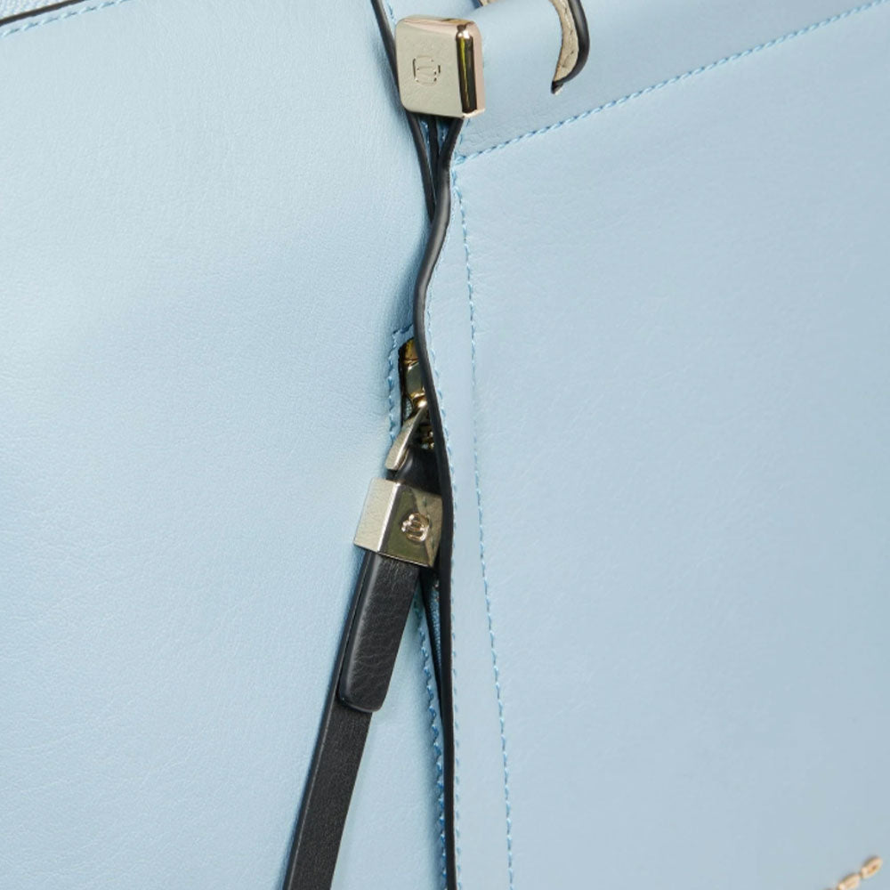 PIQUADRO Damen Arbeitstasche Circle Line in Leder Farbe Hellblau - Beige - CA4021W92 