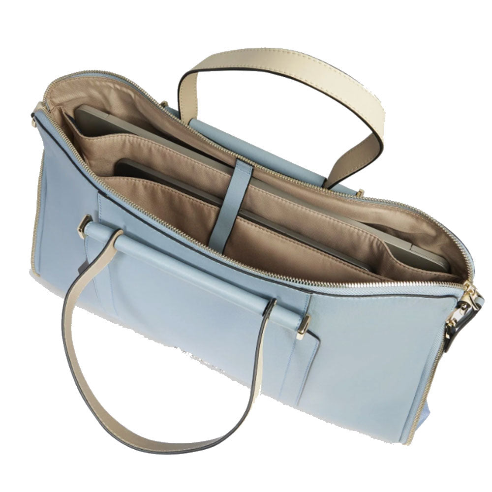 PIQUADRO Damen Arbeitstasche Circle Line in Leder Farbe Hellblau - Beige - CA4021W92 