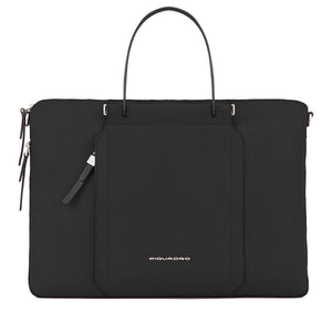 PIQUADRO Damen Arbeitstasche Circle Line aus schwarzem Leder - CA4021W92 