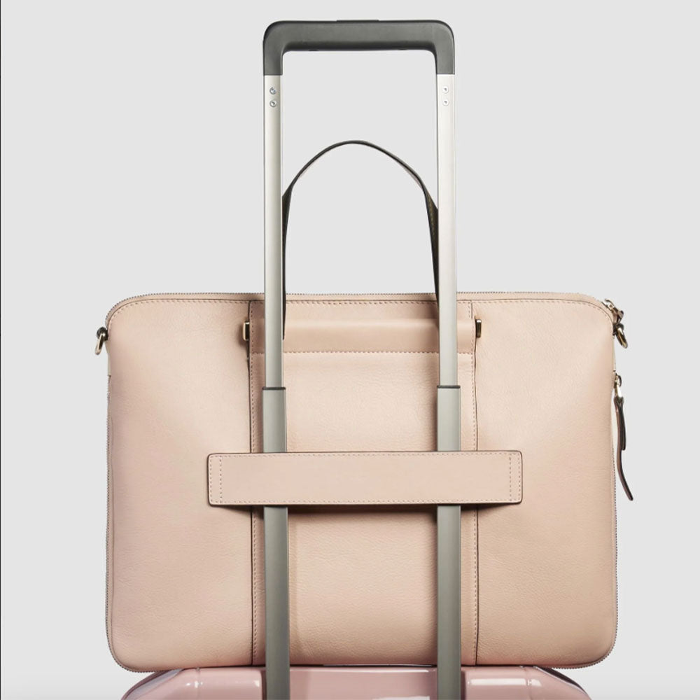 PIQUADRO Damen Arbeitstasche Circle Line in Leder Farbe Pink - Weiß - CA4021W92 