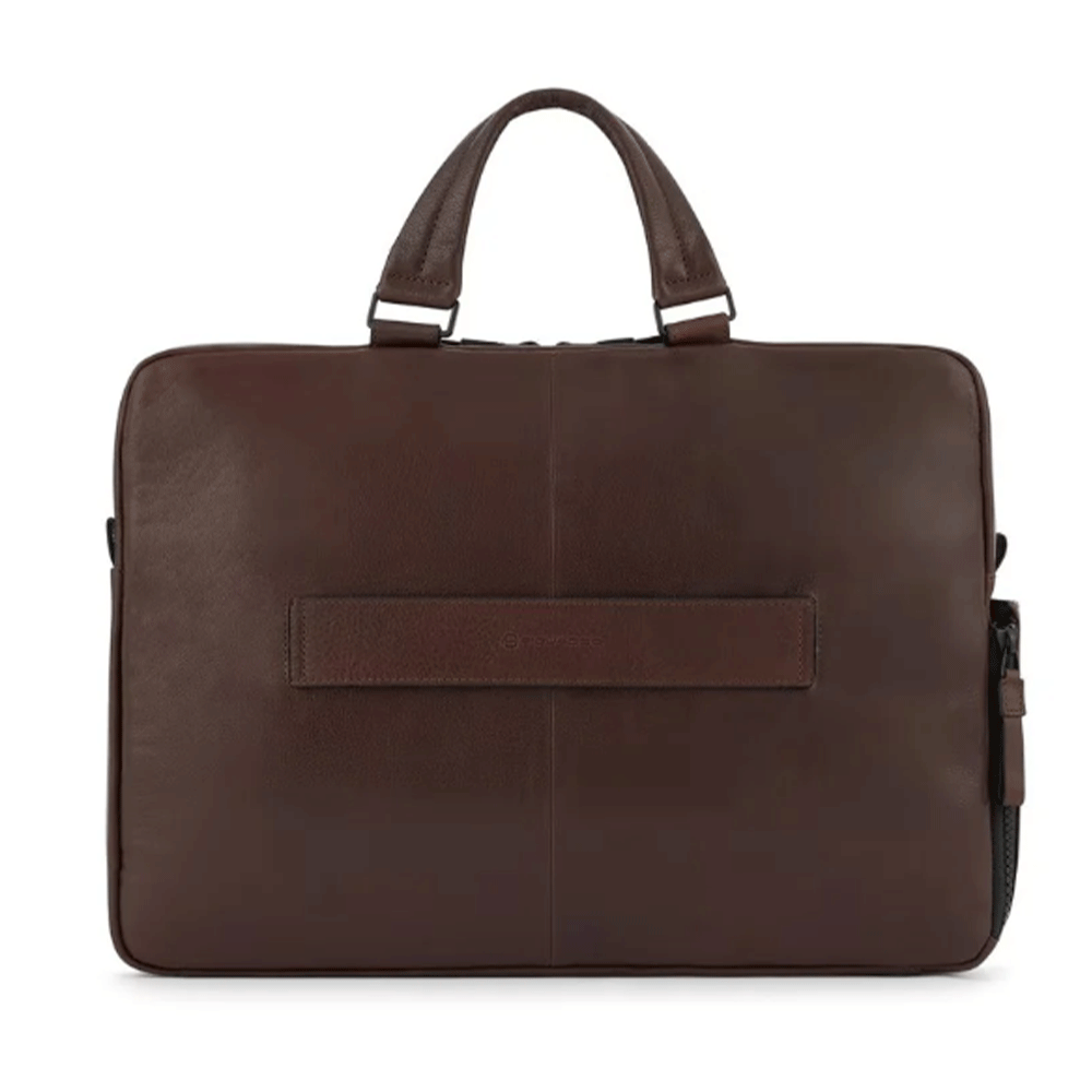 Cartella Due Manici Porta Pc 15"e iPad con Tracolla PIQUADRO in Pelle Testa Moro Linea Harper - CA4027AP