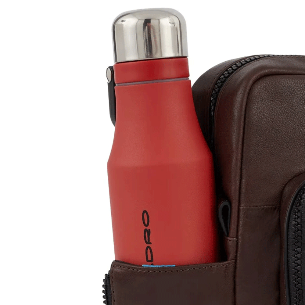 Cartella Due Manici Porta Pc 15"e iPad con Tracolla PIQUADRO in Pelle Testa Moro Linea Harper - CA4027AP