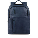 Zaino Porta Pc 15.6" e iPad PIQUADRO linea P15 in Pelle Blu - CA4174P15S