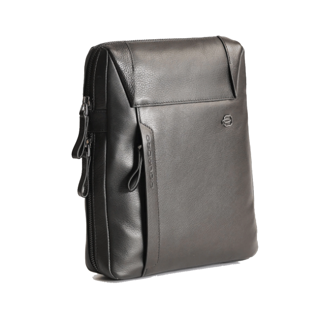 Borsello Uomo PIQUADRO in Pelle Nera Linea Pan - CA4306S94