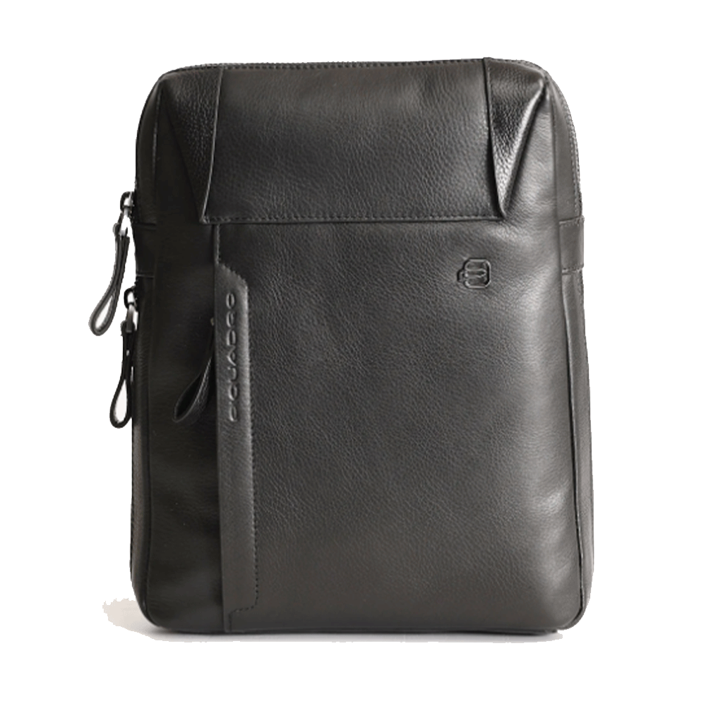 Borsello Uomo PIQUADRO in Pelle Nera Linea Pan - CA4306S94