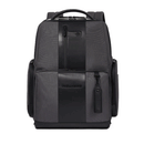 PIQUADRO Zaino Porta Pc 15,6" linea Brief Special in Tessuto e Pelle Colore Grigio - Nero  - CA4532BR2S