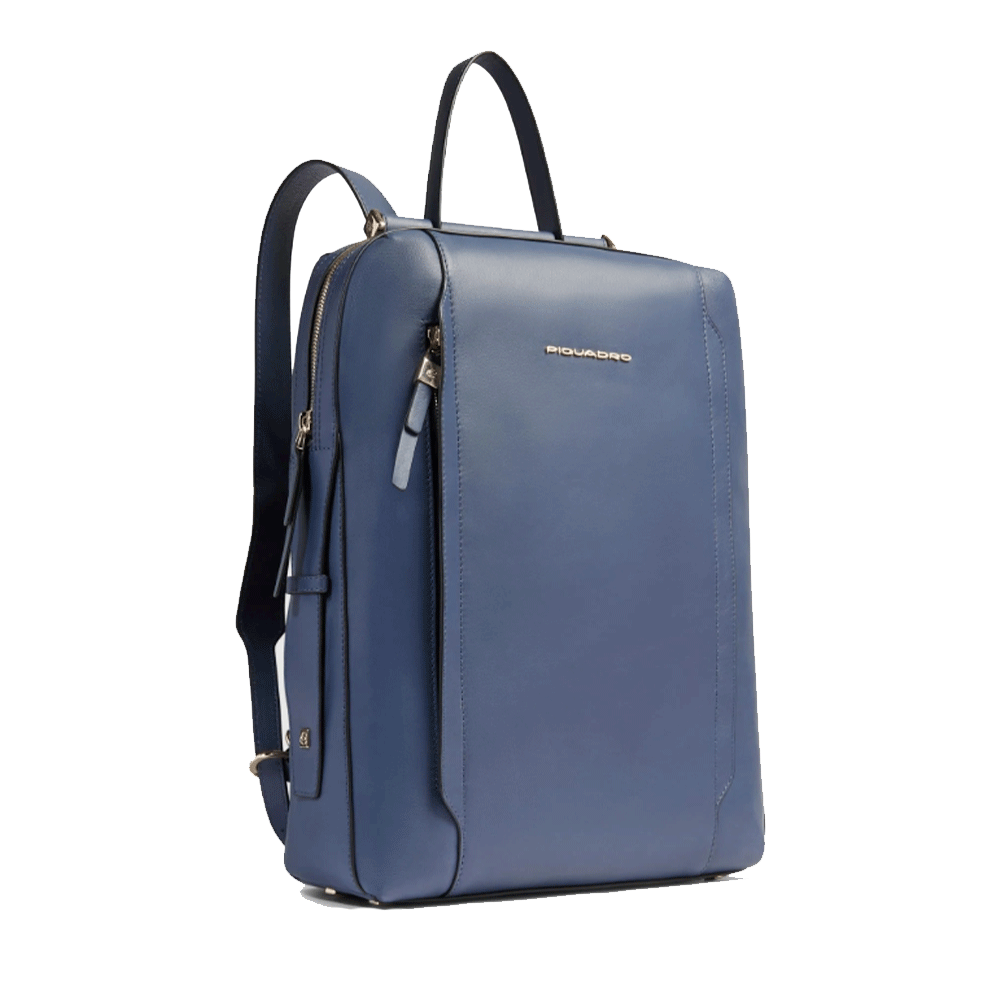Zaino Donna PIQUADRO Porta Computer in Pelle Blu Linea Circle - CA4576W92