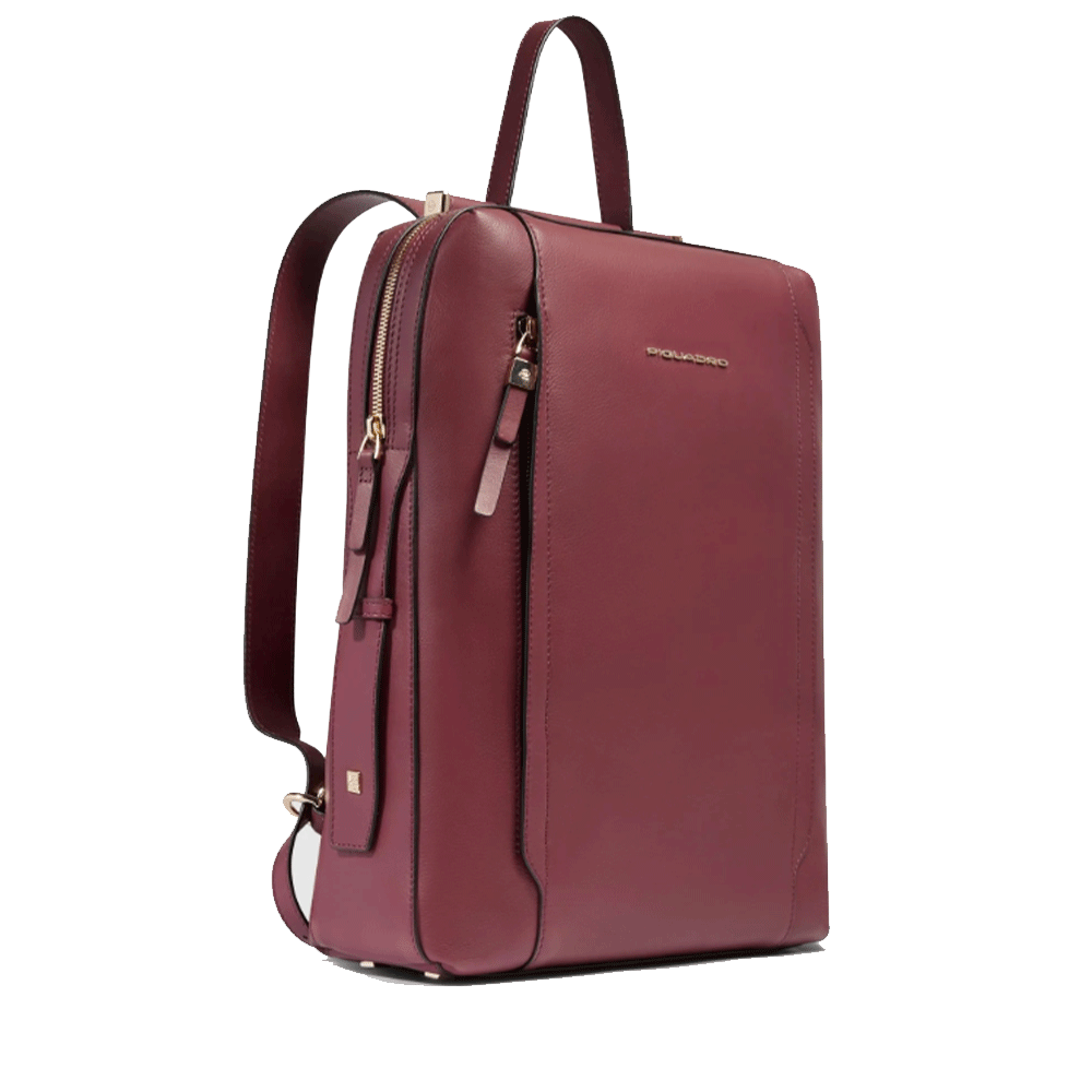 Zaino Donna PIQUADRO Porta Computer in Pelle Bordeaux Linea Circle - CA4576W92