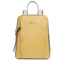 Zaino Donna PIQUADRO Porta Computer in Pelle Giallo - Beige Linea Circle - CA4576W92