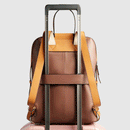 Zaino Donna PIQUADRO Porta Computer in Pelle Marrone - Beige Linea Circle - CA4576W92