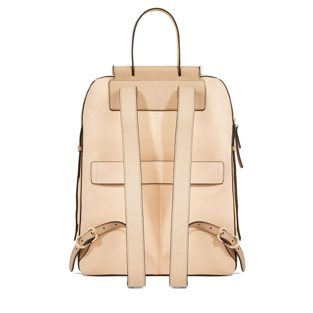 PIQUADRO Damen-Laptop-Rucksack aus Leder in Pink und Gelb Circle Line – CA4576W92