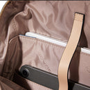 PIQUADRO Damen-Laptop-Rucksack aus Leder in Pink und Gelb Circle Line – CA4576W92