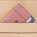 PIQUADRO Damen-Laptop-Rucksack aus Leder in Pink und Gelb Circle Line – CA4576W92