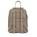 Women's Taupe Leather Laptop Backpack PIQUADRO Circle - CA4576W92