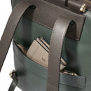 Women's Taupe Leather Laptop Backpack PIQUADRO Circle - CA4576W92