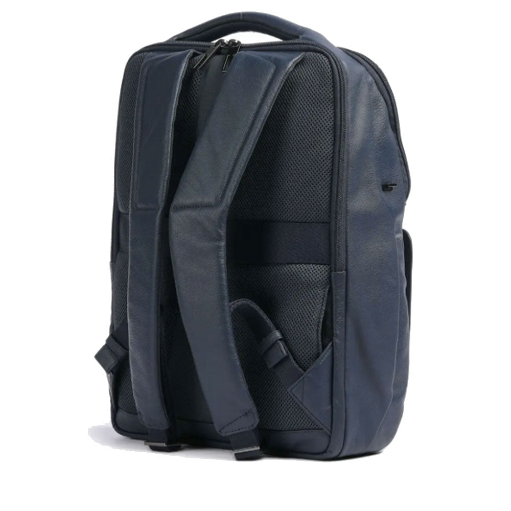 Zaino PIQUADRO porta PC 14" Linea Akron in Pelle Colore Blu - CA4818AO