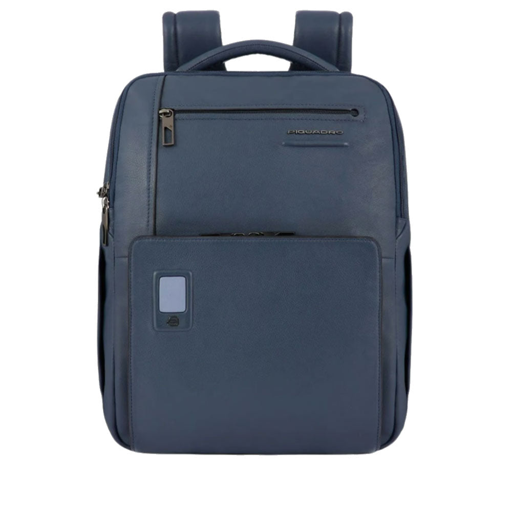 Zaino PIQUADRO porta PC 14" Linea Akron in Pelle Colore Blu - CA4818AO
