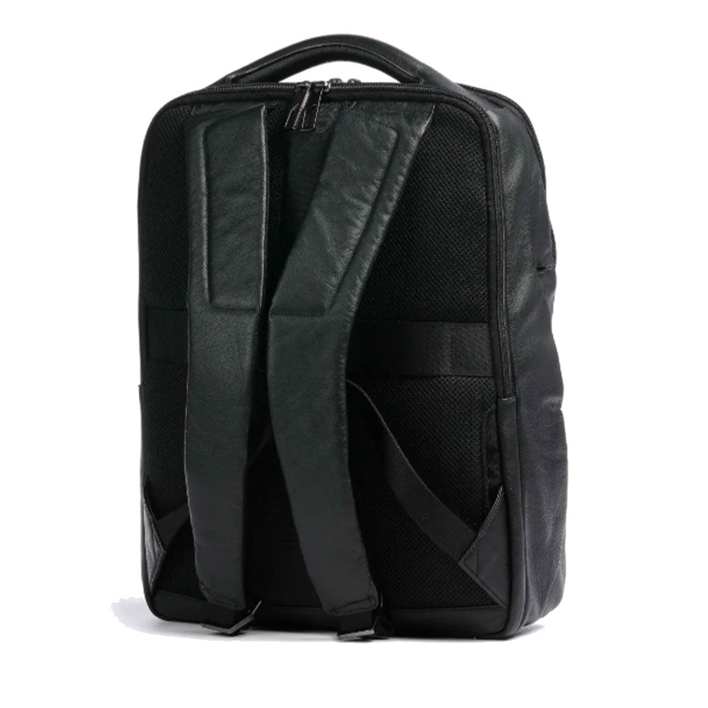 Zaino PIQUADRO porta PC 14" Linea Akron in Pelle Colore Nero - CA4818AO