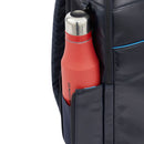 PIQUADRO 15,6" Laptop- und iPad®-Rucksack, Blue Square Line, Schwarzes Leder - CA4818B2V
