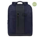 Zaino PIQUADRO porta PC 15,6" Linea Brief in Tessuto e Pelle Blu - CA4818BR2