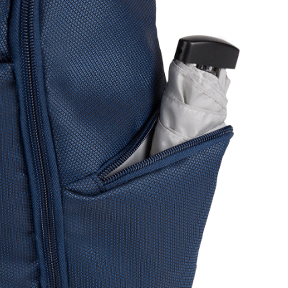 Zaino Uomo PIQUADRO in Pelle e Tessuto Blu Porta Pc 14" e iPad Linea Trakai - CA5524W109