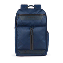 Zaino Uomo PIQUADRO in Pelle e Tessuto Blu Porta Pc 14" e iPad Linea Trakai - CA5524W109