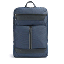 Zaino Uomo PIQUADRO in Pelle e Tessuto Blu Porta Pc 16" e iPad Linea Trakai - CA5525W109