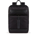 Zaino Uomo PIQUADRO in Pelle e Tessuto Nero Porta Pc 16" e iPad Linea Trakai - CA5525W109