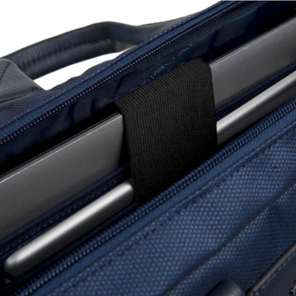 Cartella PIQUADRO in Tessuto e Pelle Blu Porta Pc 14" e iPad Linea Trakai - CA5527W109