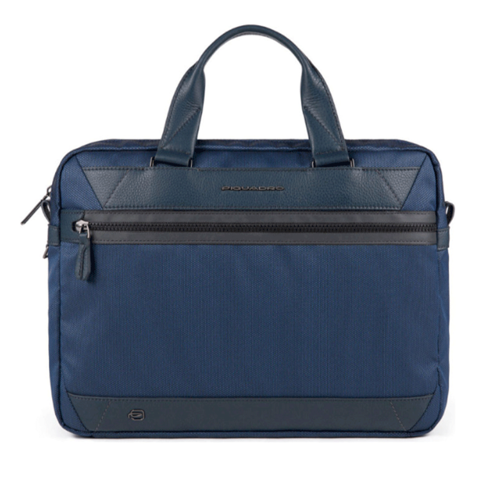 Cartella PIQUADRO in Tessuto e Pelle Blu Porta Pc 14" e iPad Linea Trakai - CA5527W109