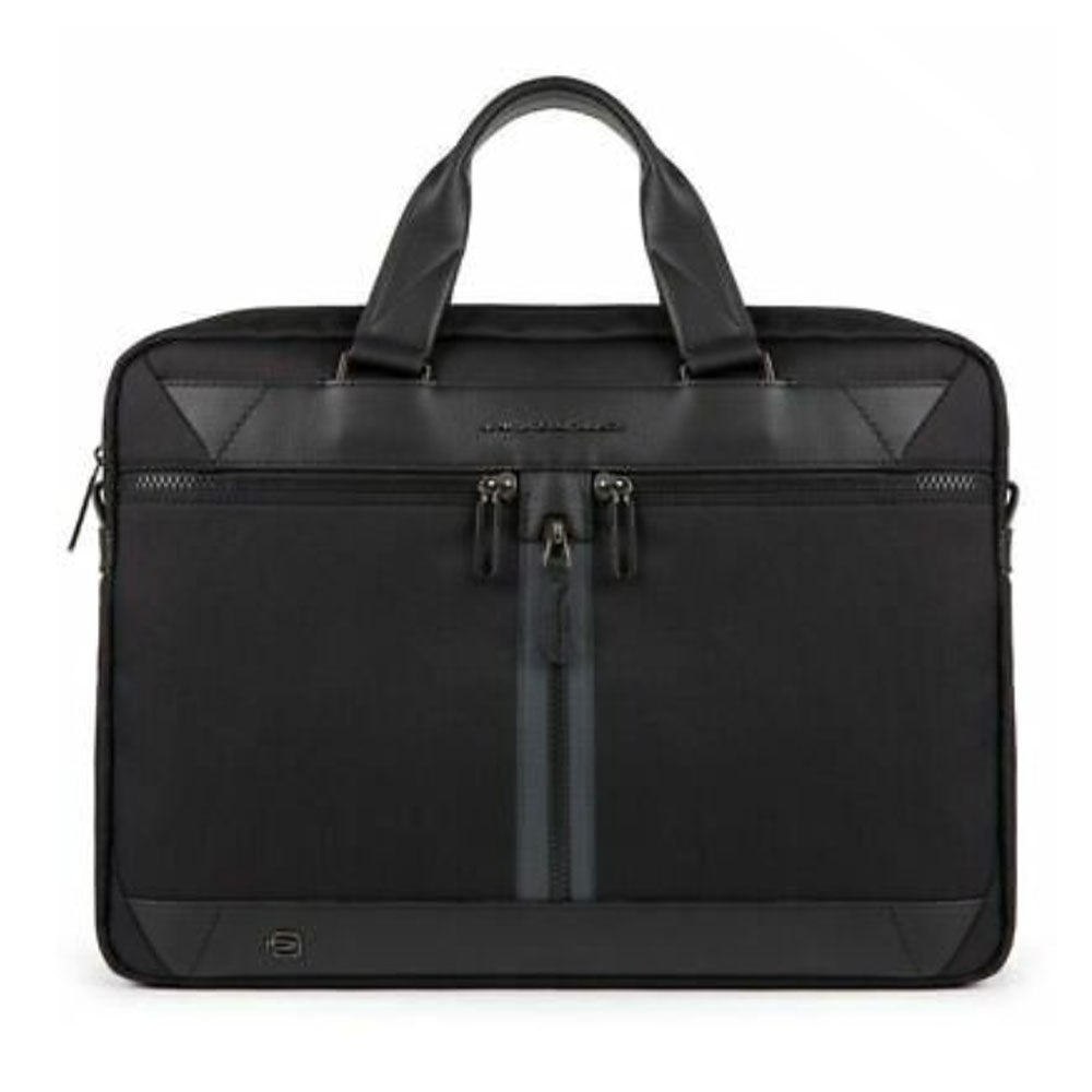 Cartella PIQUADRO in Tessuto e Pelle Colore Nero Porta Pc 15,6" e iPad Linea Trakai - CA5528W109
