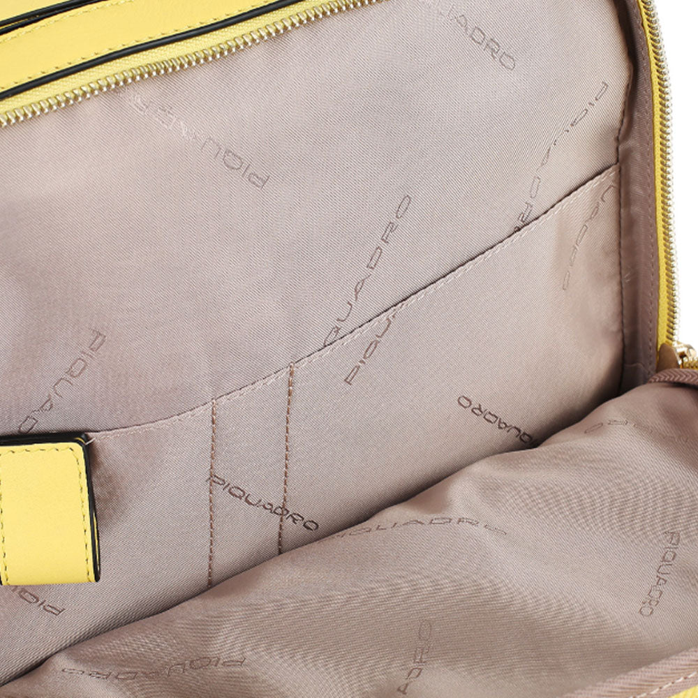 Zaino Donna Porta iPad PIQUADRO linea Circle in Pelle Colore Giallo - CA5566W92