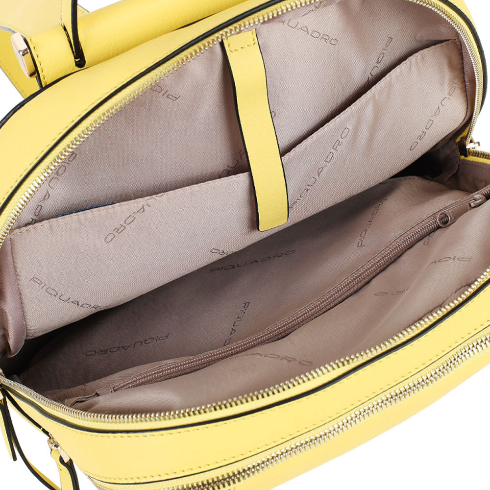 Zaino Donna Porta iPad PIQUADRO linea Circle in Pelle Colore Giallo - CA5566W92