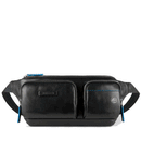 Marsupio Uomo PIQUADRO in Pelle Nera Linea Blue Square - CA5576B2V