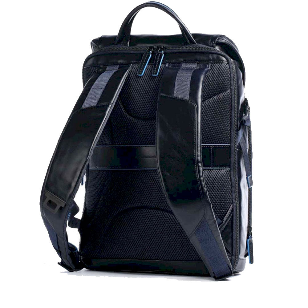 PIQUADRO Zaino Uomo Fast Check in Pelle Blu Linea Blue Square Revamp - CA5578B2V