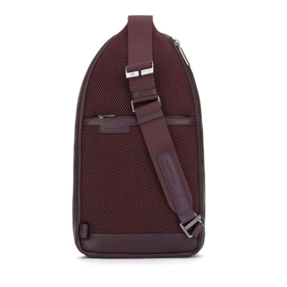 Borsello Monospalla Uomo in Pelle con  Porta iPad PIQUADRO Colore Nero - CA5880W116