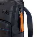 PIQUADRO Zaino Uomo Porta Pc 15,6" e IPad in Pelle Nera Linea Blue Square Revamp - CA5939B2V