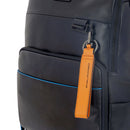 PIQUADRO Zaino Uomo Porta Pc 15,6" e IPad in Pelle Nera Linea Blue Square Revamp - CA5939B2V