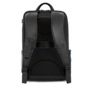 PIQUADRO Zaino Uomo Porta Pc 15,6" e IPad in Pelle Nera Linea Blue Square Revamp - CA5939B2V