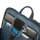 PIQUADRO Finn Linie
Herren Rucksack mit 14-Zoll-Laptopfach aus blauem Leder  – CA5988S123