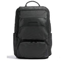 Zaino PIQUADRO porta PC 15,6" in Pelle e Tessuto Linea Gio Colore Nero - CA6010S124