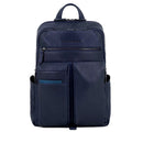 PIQUADRO Herrenrucksack aus blauem Leder der Paavo-Linie mit 14-Zoll-PC-Halter – CA6029S122