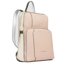 Zaino Donna PIQUADRO con Porta Pc 15,6" in Pelle Colore Rosa - Bianco Linea Circle - CA6216W92