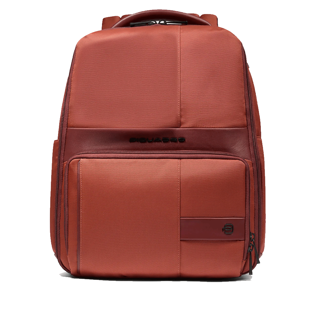 Zaino PIQUADRO porta Pc 14" in Tessuto e Pelle Colore Arancio Linea Wollem - CA6238W129