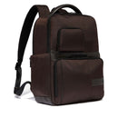 PIQUADRO 14" Laptop-Rucksack aus Stoff und Leder, Farbe Dunkelbraun, Wollem Line - CA6238W129