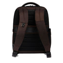 PIQUADRO 14" Laptop-Rucksack aus Stoff und Leder, Farbe Dunkelbraun, Wollem Line - CA6238W129