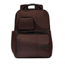 PIQUADRO 14" Laptop-Rucksack aus Stoff und Leder, Farbe Dunkelbraun, Wollem Line - CA6238W129
