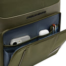 Green Fabric Backpack PIQUADRO Wollem with Laptop Compartment - CA6238W129